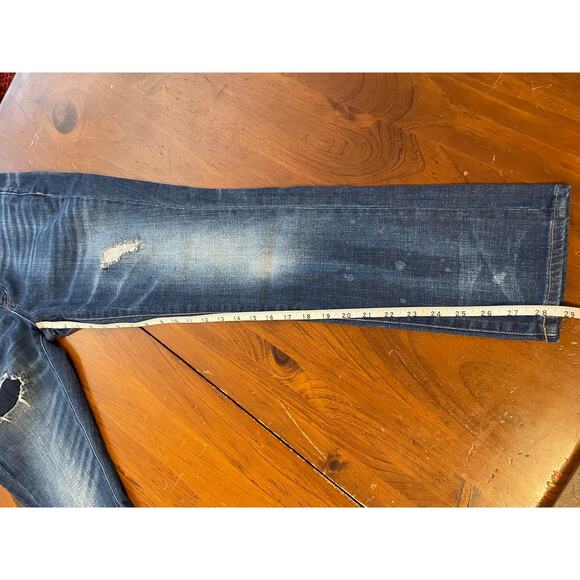 Madewell Distressed Womens Size 26 Jeans Slim Boyjean Stretch Medium Wash - Picture 12 of 12